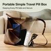 ABS Stackable Pill Case Stackable Daily Pill Holder New Medicine Storage Container  On The Go Use