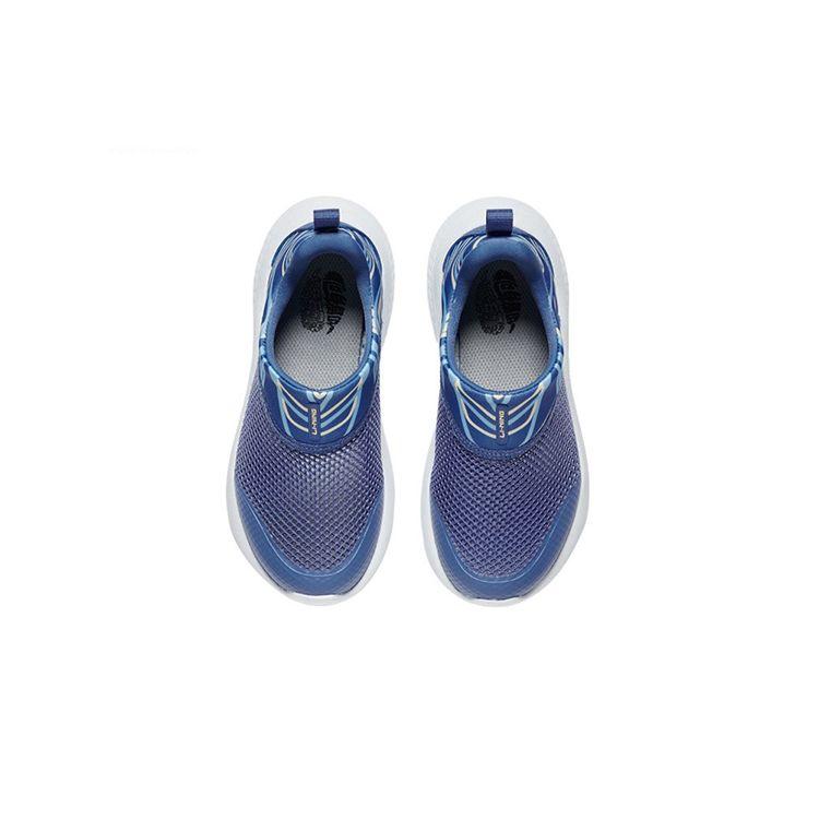 Li Ning Comfortable Sports Slip-Resistant Wear-Resistant Breathable Casual Shoes Kids Shoes Blue YKNS054-1