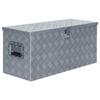 VidaXL Aluminum Box 90.5 X 35 X 40 Cm Silver