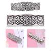 2pcs Vintage Style Large Hair Metal Barrette