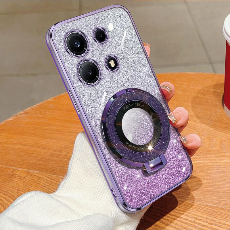 Держатель для кольца, блестящая наклейка, хромированный блестящий гелевый чехол из ТПУ с держателем для кольца для Infinix ПРИМЕЧАНИЕ 30 VIP 30I Note 30 Pro 4G, противоударный защитный чехол