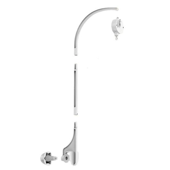 Держатель для подвесных погремушек для детской кроватки с классической музыкой, механический заводной механизм, вращающийся крючок, переключатель-слайдер, аксессуары для коляски