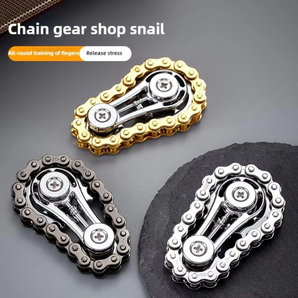 Fingertip Sprocket Sprockets Fingertip Gyro Spinning Top Wheel Gear Chain Gyroscope  Adult