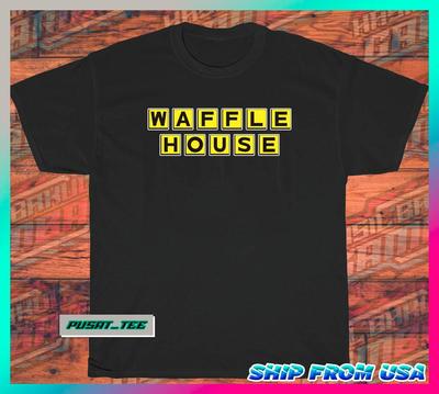 Новая американская забавная футболка Waffle House в стиле ретро, размер S-5XL, унисекс