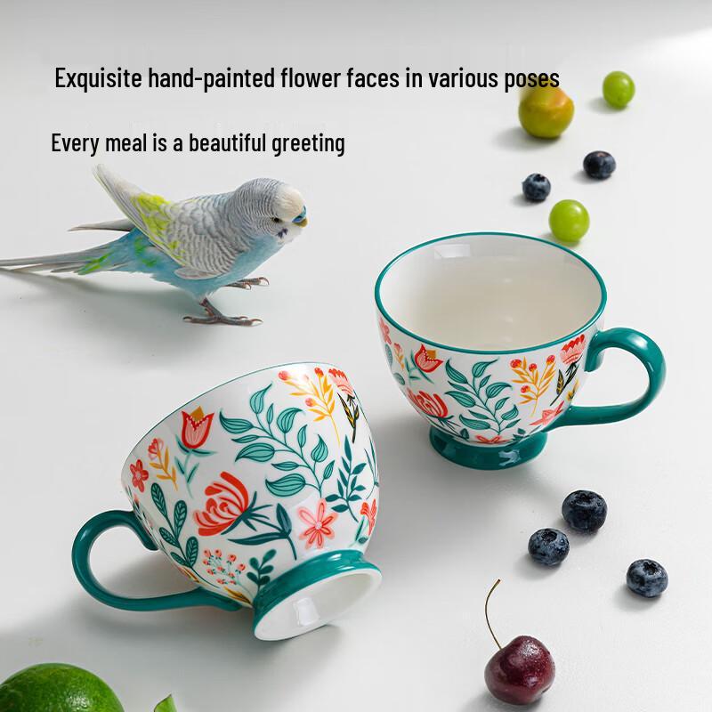 Керамические кружки для завтрака и кофе Jingdong Home