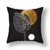 Ginkgo Leaves Pillows Case Home Decorative Cushion Cover Golden Polyester Print Pillowcase Car Sofa Pillow Case Home Decor 45*45