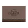 Coach Micro 11 Logo Snap Closure Refined Calfskin Wallet Women wallet Dark-Stone CP260-IMV2R