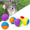 Toy Squeaky Dog Balls Rubber Durable Bouncy Chew Ball Puppy Play Tpr Outdoor