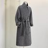 Women's Stand Collar Double-Faced Wool Coat
