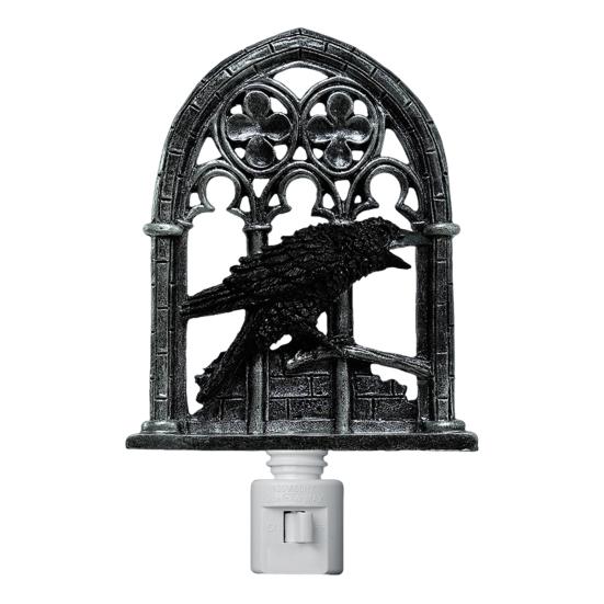 Gothic Crow Wall Sconce Lighted Wall Decoration Church Arch Sconce