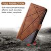 Protective Case - BOOLING - for Samsung Galaxy S25 - Brown Gray PU Leather - 2 Tempered Glasses - Shockproof