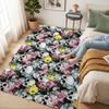 Skulls Flowers Living Room Nonslip Area Rug Soft Carpet For Bedroom Game Playroom Sofa Office Home Decor Doormat Christmas Gift C926209