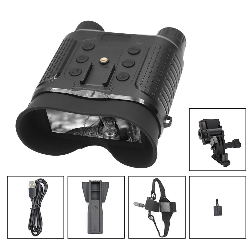 4K Night Vision Goggles 8X Digital Zoom Infrared Hands Free Head Mounted Night Vision Binoculars