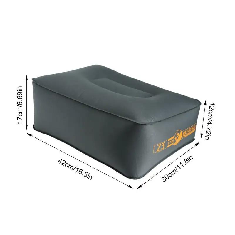 Надувной матрас для путешествий в машине, портативный надувной коврик для заполнения зазора между задним сиденьем, аксессуары для надувного матраса для кемпинга в машине с самостоятельным вождением