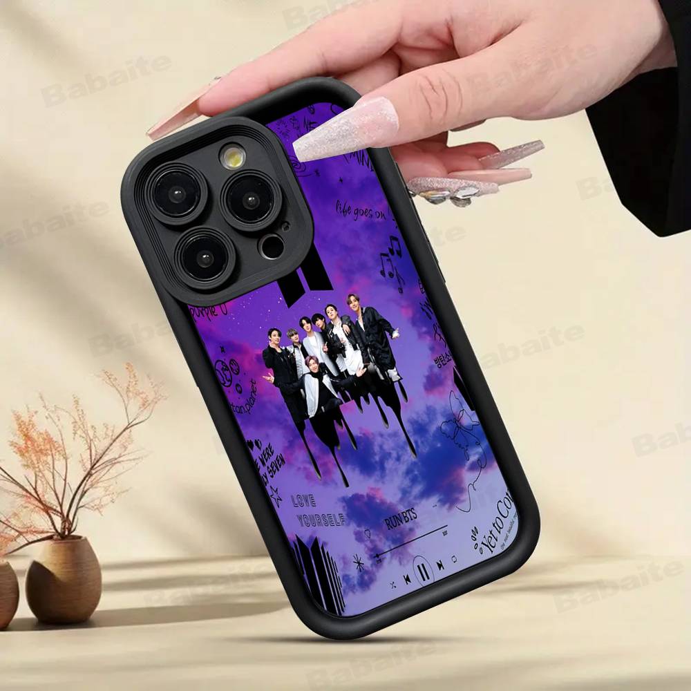 K-Pop Мультяшные Парни B-BT21S Чехол для Телефона Для IPhone 17 16 15 14 13 12 11 Pro Max 16E Plus INS Мягкий Чехол
