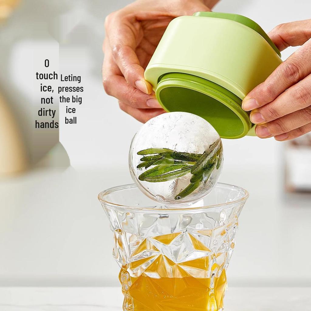 Большая силиконовая форма для ледяных шаров для виски - Пищевая, для домашнего использования, круглая форма для кубиков льда