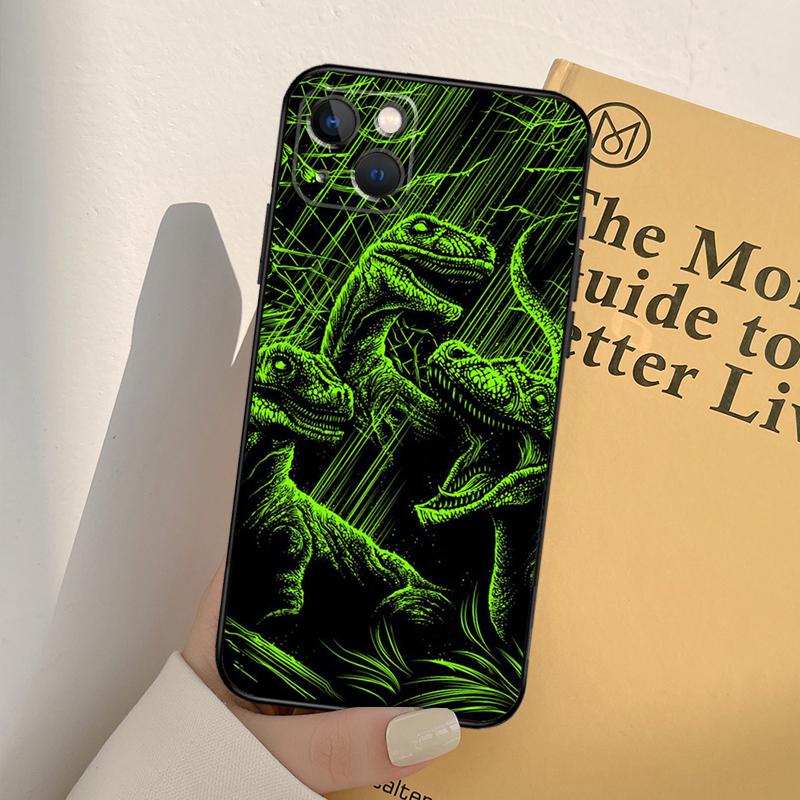 Jurassic Dinosaur Phone Case For iPhone 17 16 14 13 12 11 15 Pro Max mini XR 16e 15 16 Plus 17 Air Full Cover