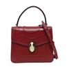 [Pre-Owned] Serpenti Forever Small Red Leather Snake Head Embellished Tote Shoulder Crossbody Bag - Good #15IN6JU
