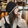 New Seasonal Cashmere Wool Stacking Hat Fashionable Versatile Ear Protection Headgear Big Head Circumference Cold Hat Knitted Women