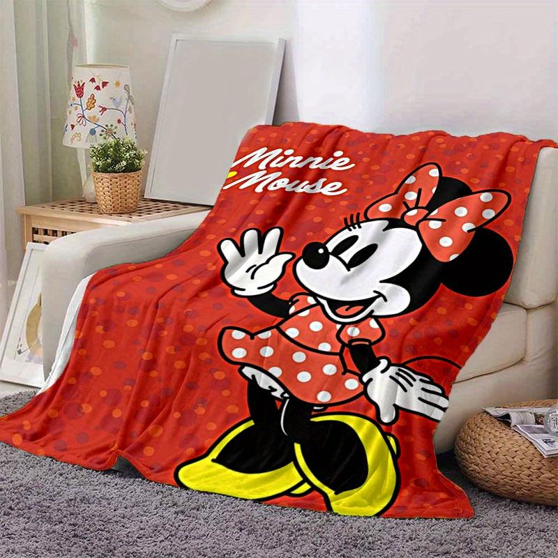 1pc, Minnie Mouse Inspired Blanket, Seasonal, Home Decor, Soft Flannel Throw Blanket, Versatile & Cozy for Bedroom, Living Room, Travel, Camping, Car