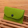 Мини-портативный однотонный фетровый держатель для кредитных карт, сумка для монет, кошелек, подарок