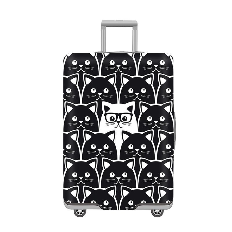 Thickened Elastic Printed Luggage Protector & Dust Cover