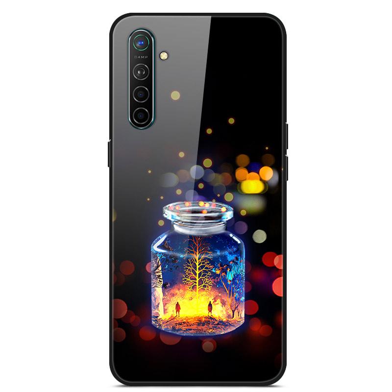 Для OPPO Realme XT Закаленное Стекло Чехол Мягкий Бампер Жесткий Funda Для OPPO Realme 6 Pro Realme X2 XT Чехол для Телефона Realme6 Задняя Крышка