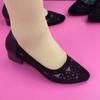 2024 Women's Breathable Mid-Heel Leather Shoes for Summer Dresses
