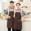 Водонепроницаемый фартук для мужчин и женщин, регулируемая длина, завязывающийся на талии, многокарманный фартук для кухни, гриля, ресторана, бара, кафе, салона красоты, маникюрной студии, униформа