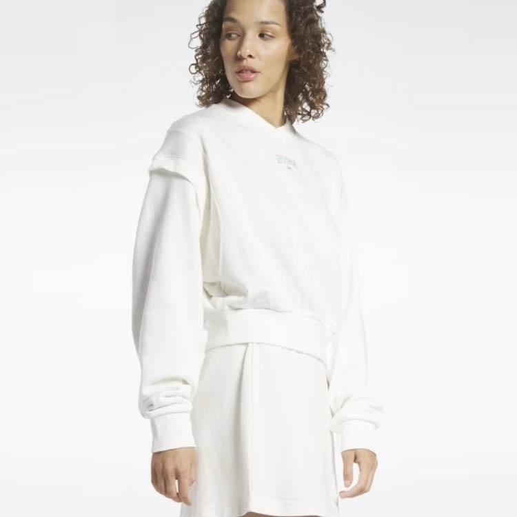 Reebok Толстовка женская белая HT7856