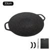 Круглая плоская сковорода для выпечки блинов, противень для барбекю с зажимом для еды, ручка против ожогов для кемпинга на открытом воздухе, инструмент для барбекю