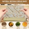Portable Food Grade Cotton Bread Bags Reusable Homemade Loaf Bag Kitchen Storage Bread Large Washable Storage Bag Food Organizer