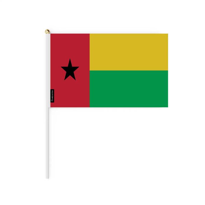 Drapeau - PIXELFORMA - Guinée-Bissau - 20 X 30 Cm - 100 Pièces - Polyester Résistant