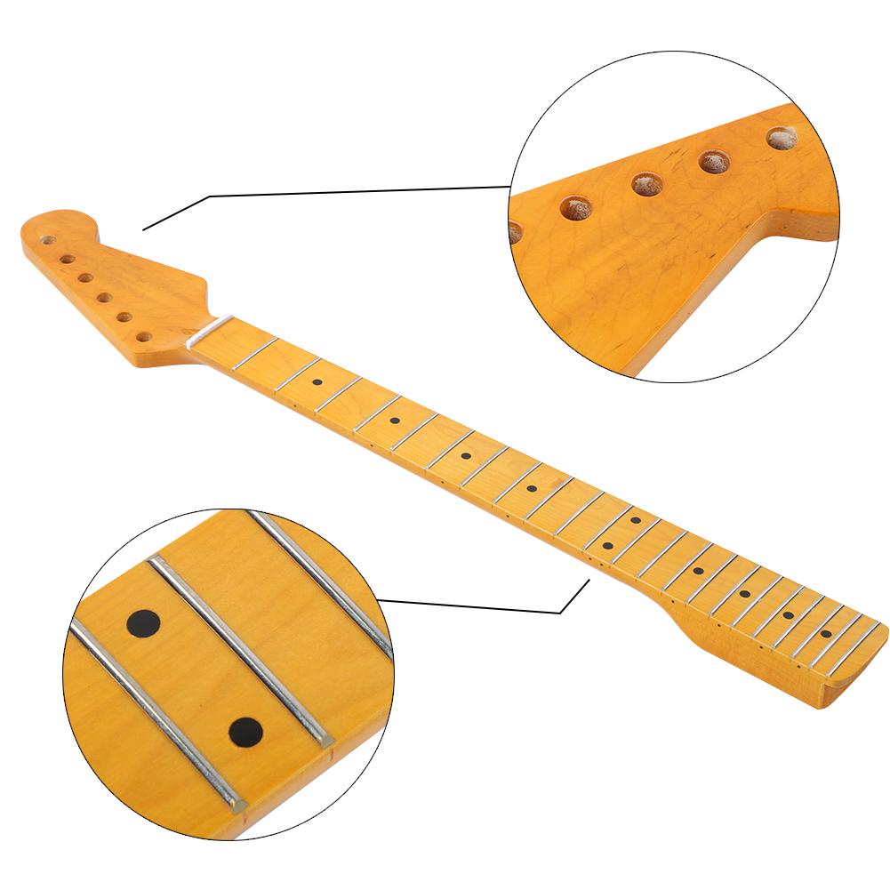 Guitar Neck with 22 Fret Electric Canada Maple Rosewood Fingerboard Repalcement for Fender