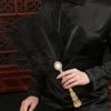 Поделки из перьев Веер из перьев Косплей Реквизит Ципао Декоративный веер для показа мод Ручной веер для танцевального представления Реквизит для танца Ципао