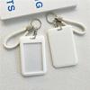 Ins Solid Color ID Card Holder Student Bus Card Case Badge Cards Cover Women Credit Card Holder with Hand Rope Lanyard