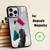 Чехол для телефона Man-D-Damiano David для iPhone 17, 16, 15, 14, 13, 12, 11 Plus, Pro, Магнитный с беспроводной зарядкой MagSafe