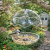 Transparent Hanging Bird Bath Open Platform Hummingbird Feeder Umbrella Bird Feeder  Farm