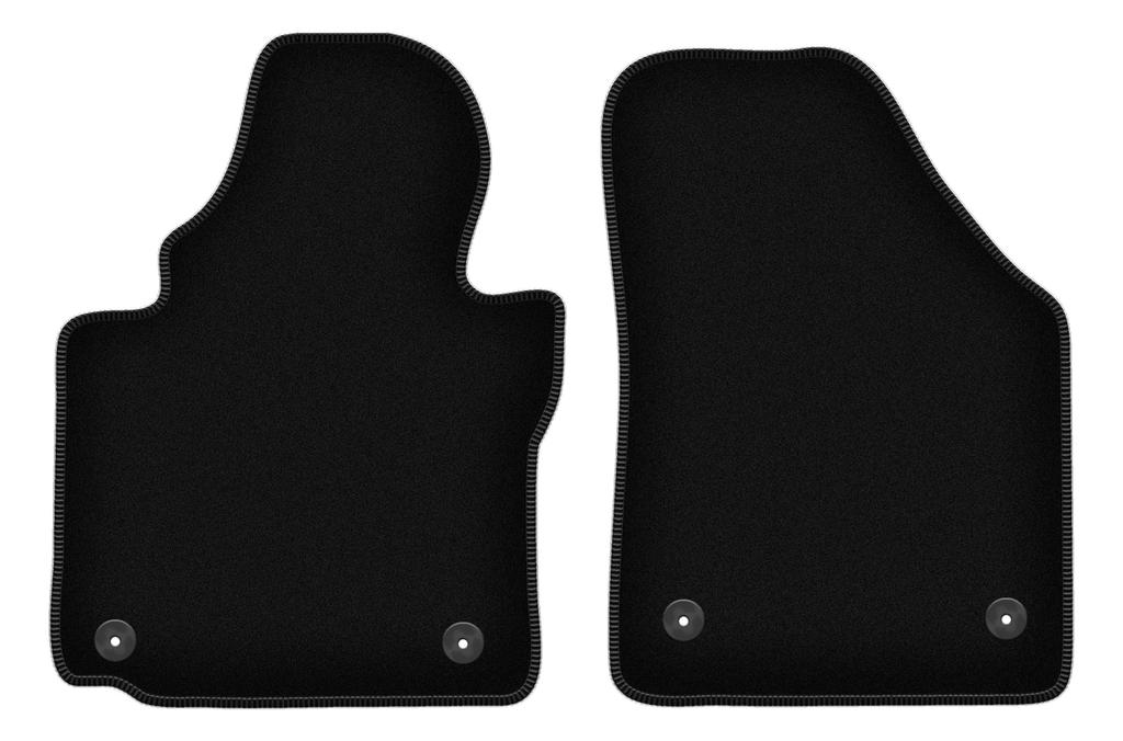 BASIC front velour floor mats for: Volkswagen Caddy 2K 2FL minivan (2013-)