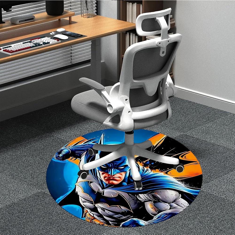 1pc Batman Hero Office Round Area Rug, Under Office Chairs Bedroom Living Room Home Decor, Room Deco, Available in Various Sizes172