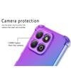Для Honor 200 Smart 200pro Honor200 Lite X7C 4G Чехол Радужный градиент Противоударные чехлы для телефонов Силиконовый мягкий TPU Airbag Полупрозрачный противоударный чехол