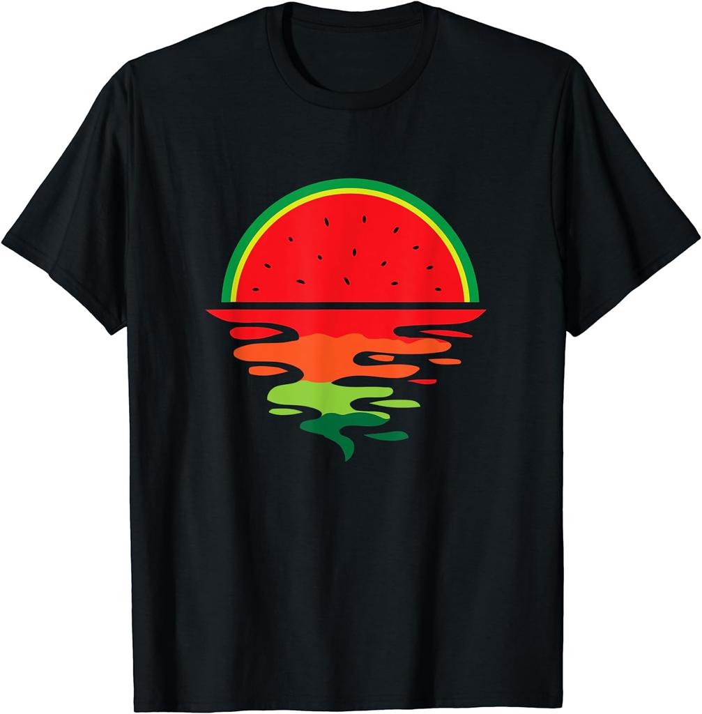 Watermelon Sunset Water Fruit Unisex T-shirt - Gift For Friends Unisex T-shirt