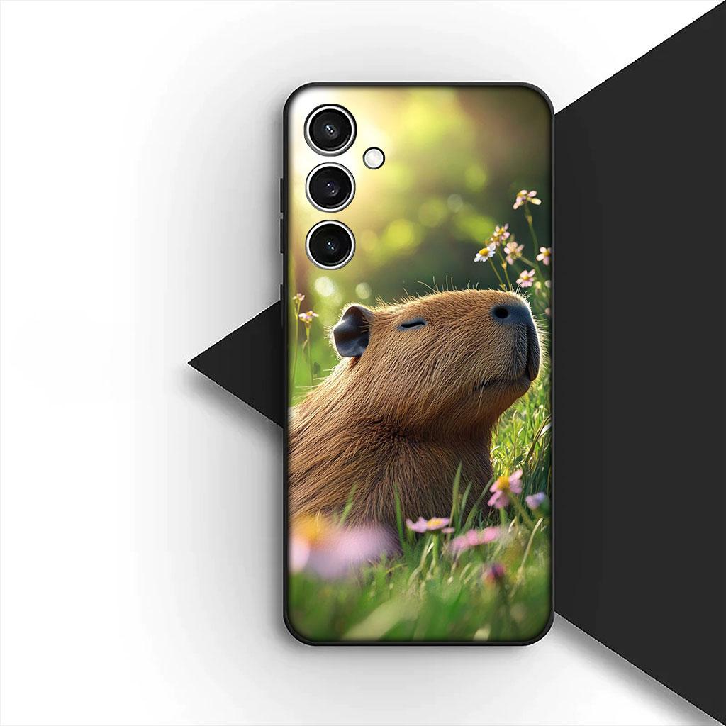 Чехол для телефона для Motorola Moto G86 G57 E14 E15 G14 G34 G35 G84 G24 A54 G15 Power E22 Корпус Мягкий чехол Милая капибара