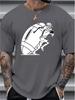 Unisex Black Summer Crew Neck Tee American Football Player Rugby Ball Print Short Sleeve Loose Casual Streetwear Fashion Unisexs Top