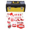 Electrical Lockout Tagout Kit High Temperature Resistant Circuit Lock Outs Set with Tool Box