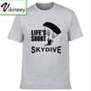 Lifes Short Skydive Skydiving Parachute Skydiver T Shirt s Top Tee 100% Cotton O-neck Adults Short Sleeve T-shirts