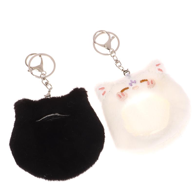 Милый держатель для фотокарточки с изображением кота, плюшевый значок-подвеска в виде коготка котенка, брелок для ключей, прозрачный значок, сумка Ita, товары, дисплей