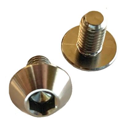 Болты крепления номерного знака Roost из титана Ti-6AL-4V GR5 64 Titanium (M6 x 10 мм 2 шт.)