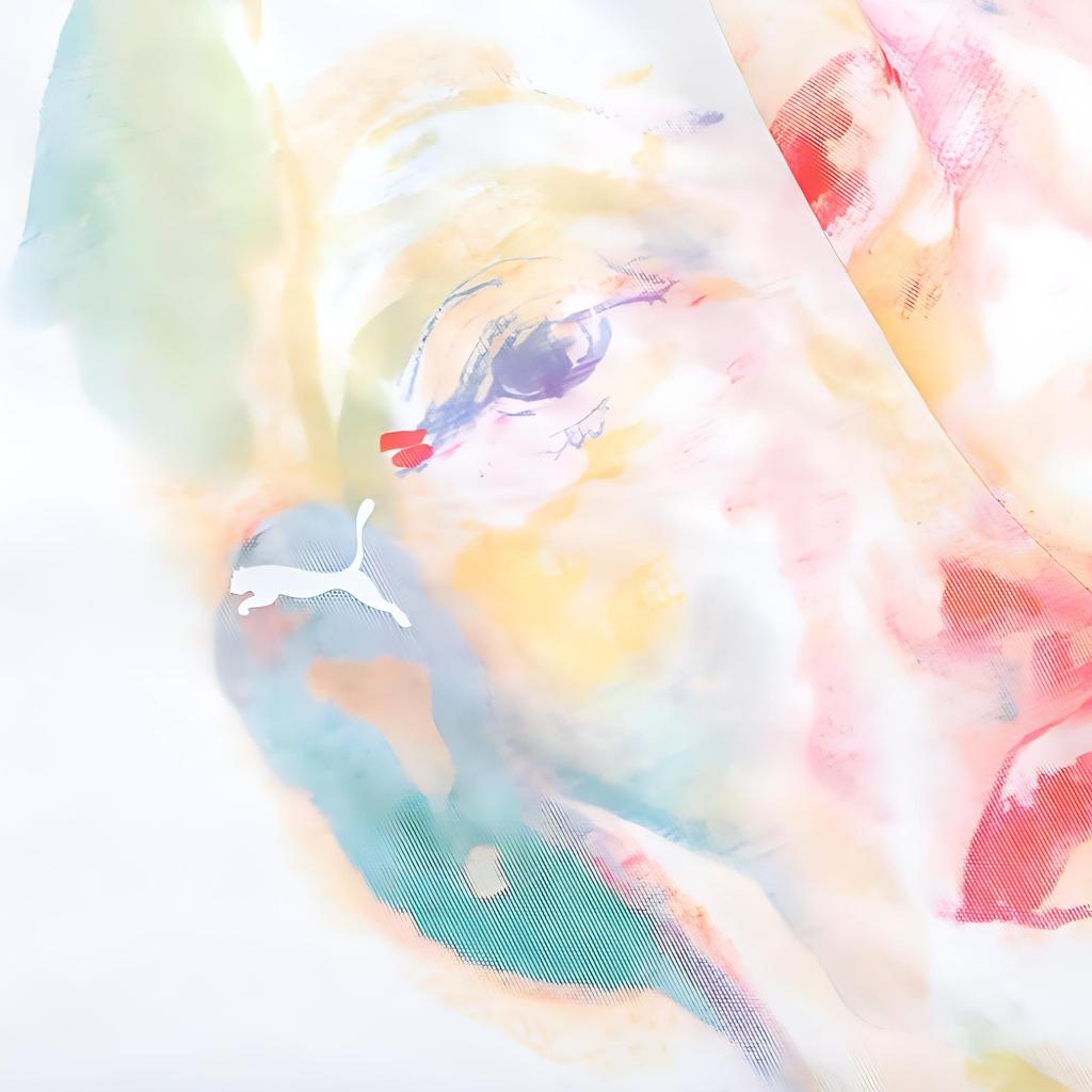 Puma X KidSuper Long-Sleeve Tee Sugared Almond Women Tops Multi-Color 625621-87