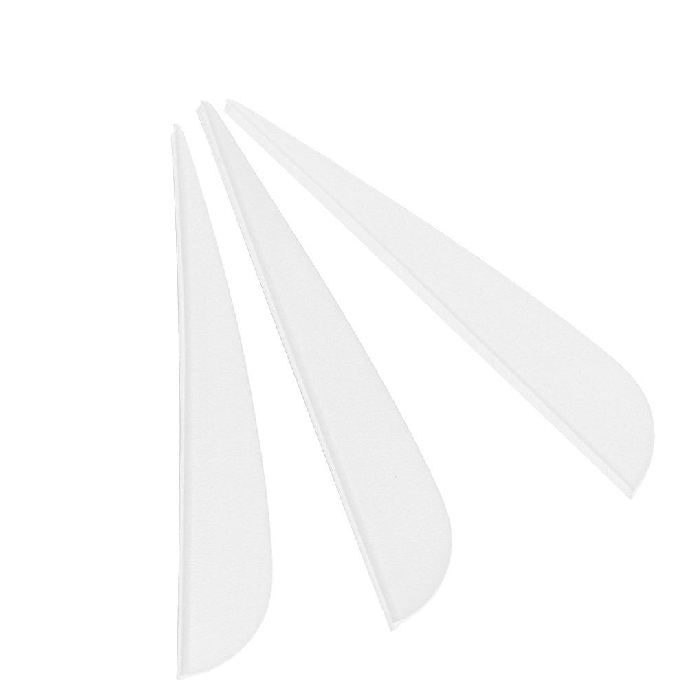 12 шт. 3 дюйма перо DIY стрелы оперение аксессуары для стрельбы из лука охота стрельба(белый)